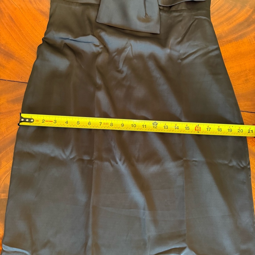 NWT Lilly Pulitzer Carlynn Satin Maxi Bow Dress Noir 8 - Picture 13 of 16